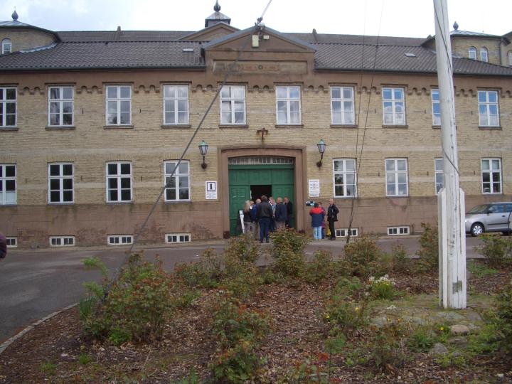 Hovedindgangen Horsens Statsfængsel.